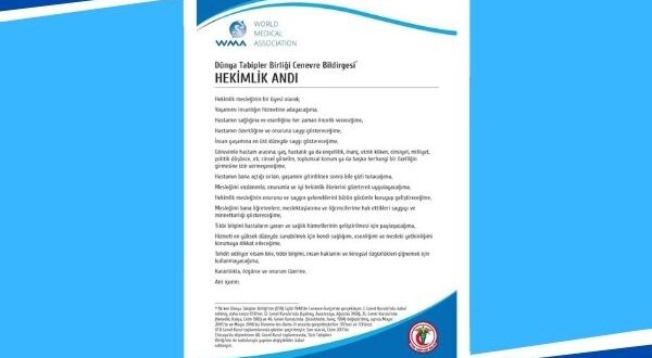 TTB’den Tıp Fakülteleri Dekanlarına “Hekimlik Andı” Yazısı