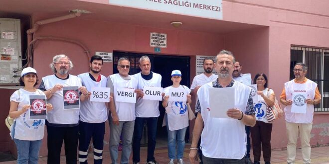 Sağlık Emekçilerinin Vergide Adalet Talebi Sürüyor